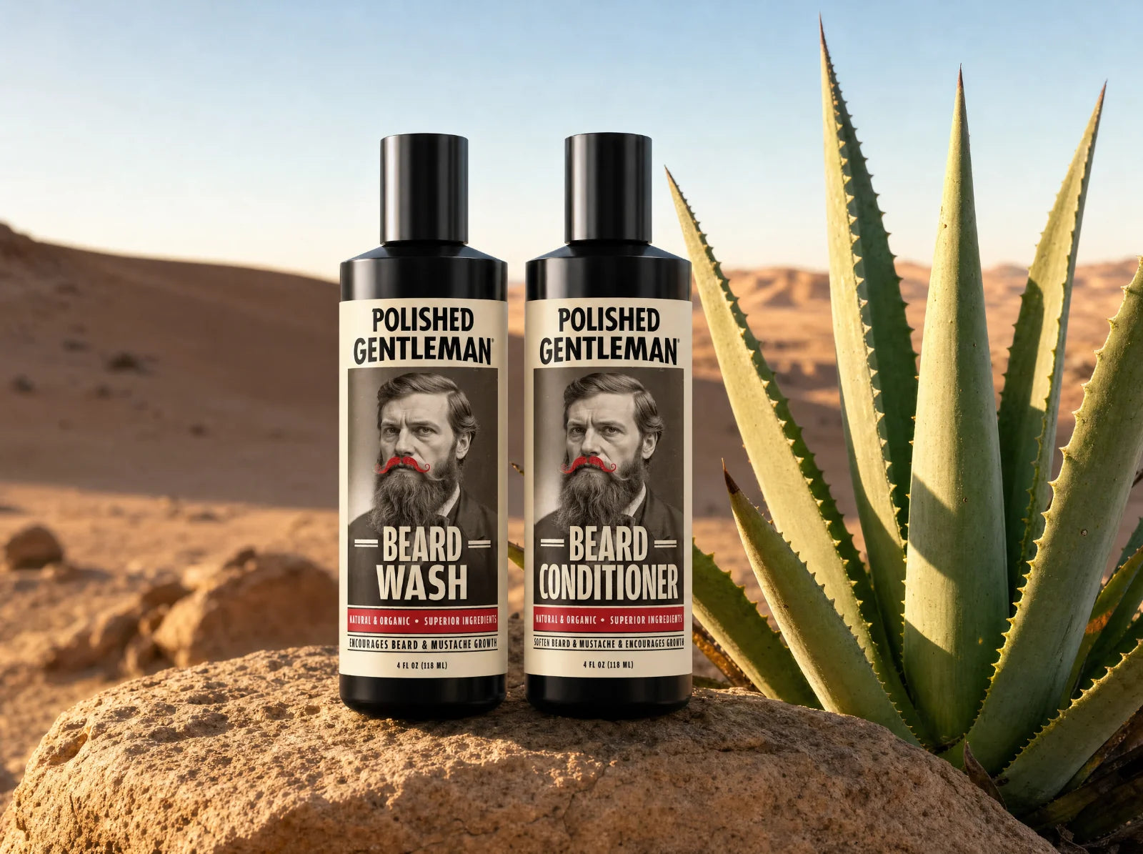 Polished Gentleman Beard Wash and Conditioner set