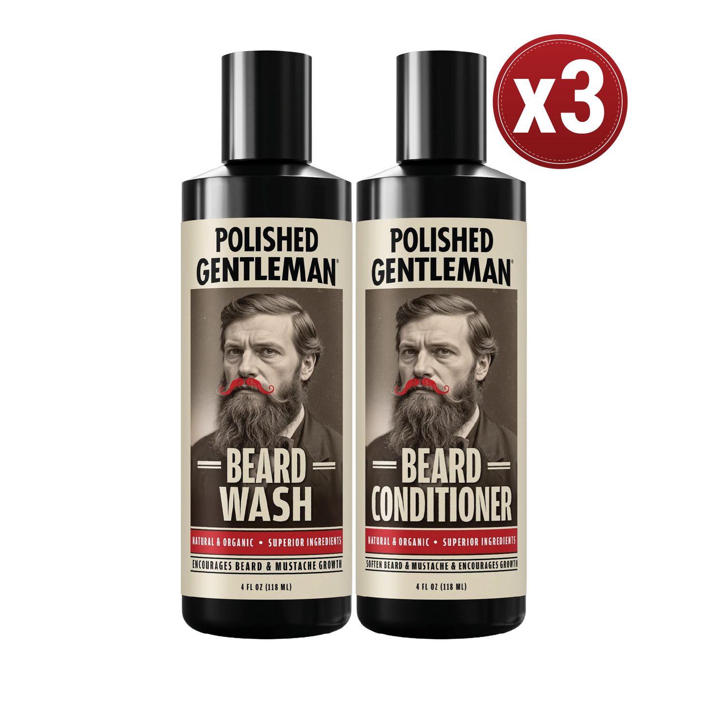 Beard Shampoo and Conditioner Set