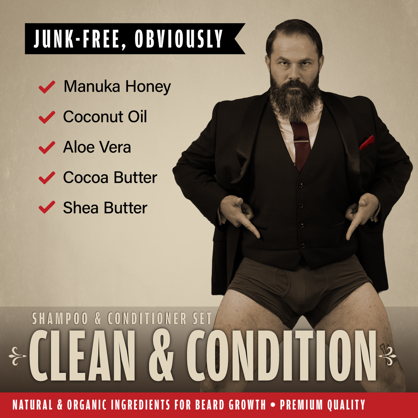 Beard Shampoo and Conditioner Set