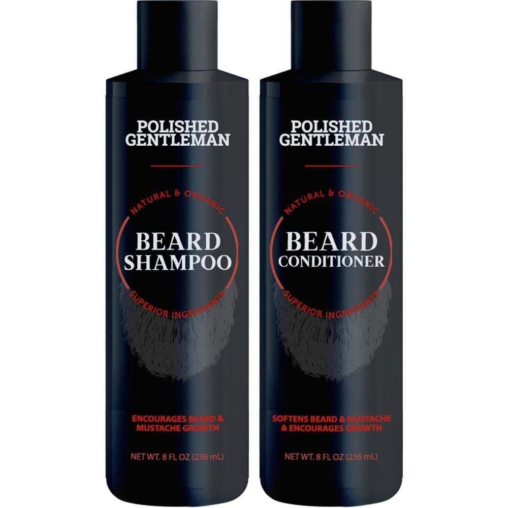 Polished Gentleman Club Beard Growth Shampoo and Conditioner Set Respectable Beard (8 oz)