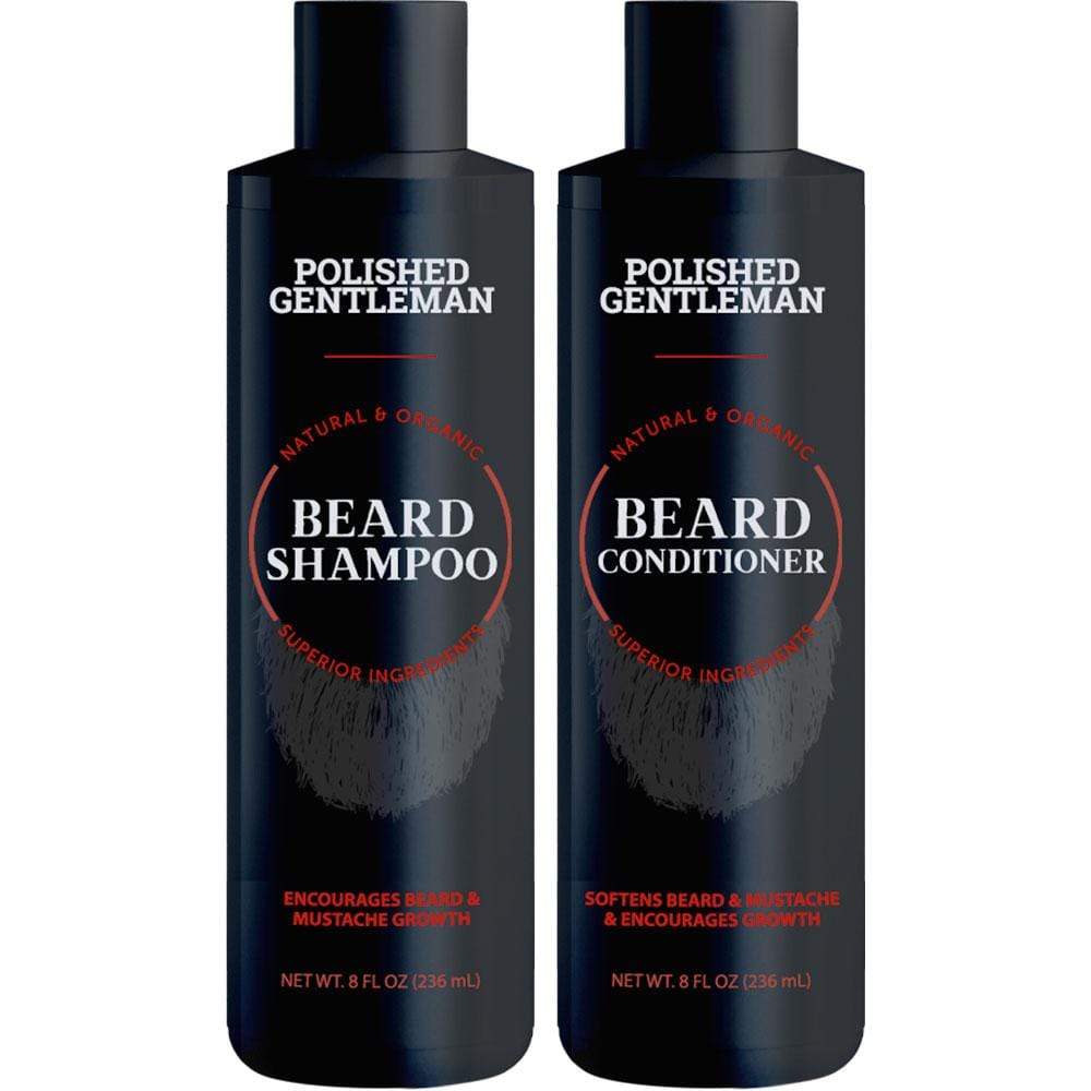 Beard Shampoo and Conditioner Set Polished Gentleman